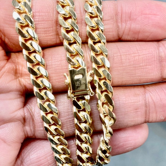 Men’s 14k solid gold 6.9mm Miami Cuban Chain 26”