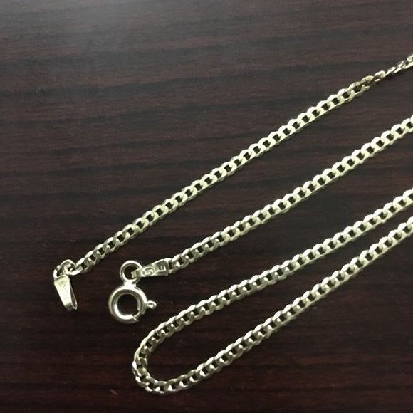 14k Yellow Gold 2mm Cuban Chain 18”