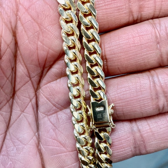 Men’s 14k solid gold 6.9mm Miami Cuban Chain 26”