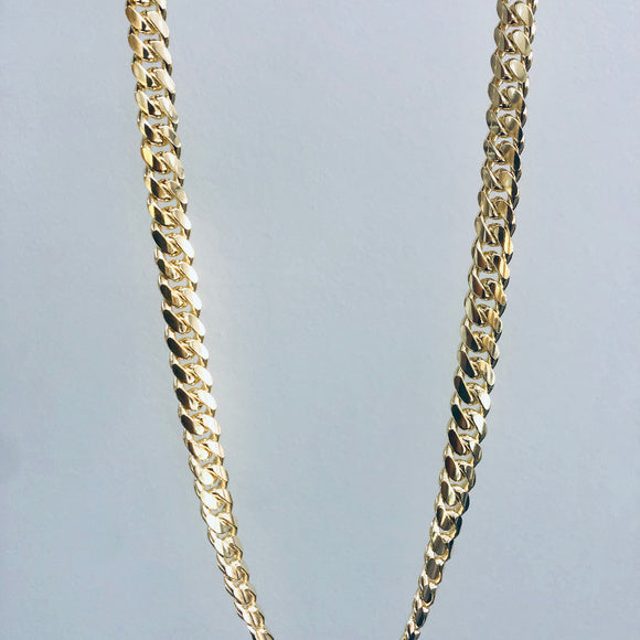 14k Yellow Gold 8.3 mm Miami cuban 24"