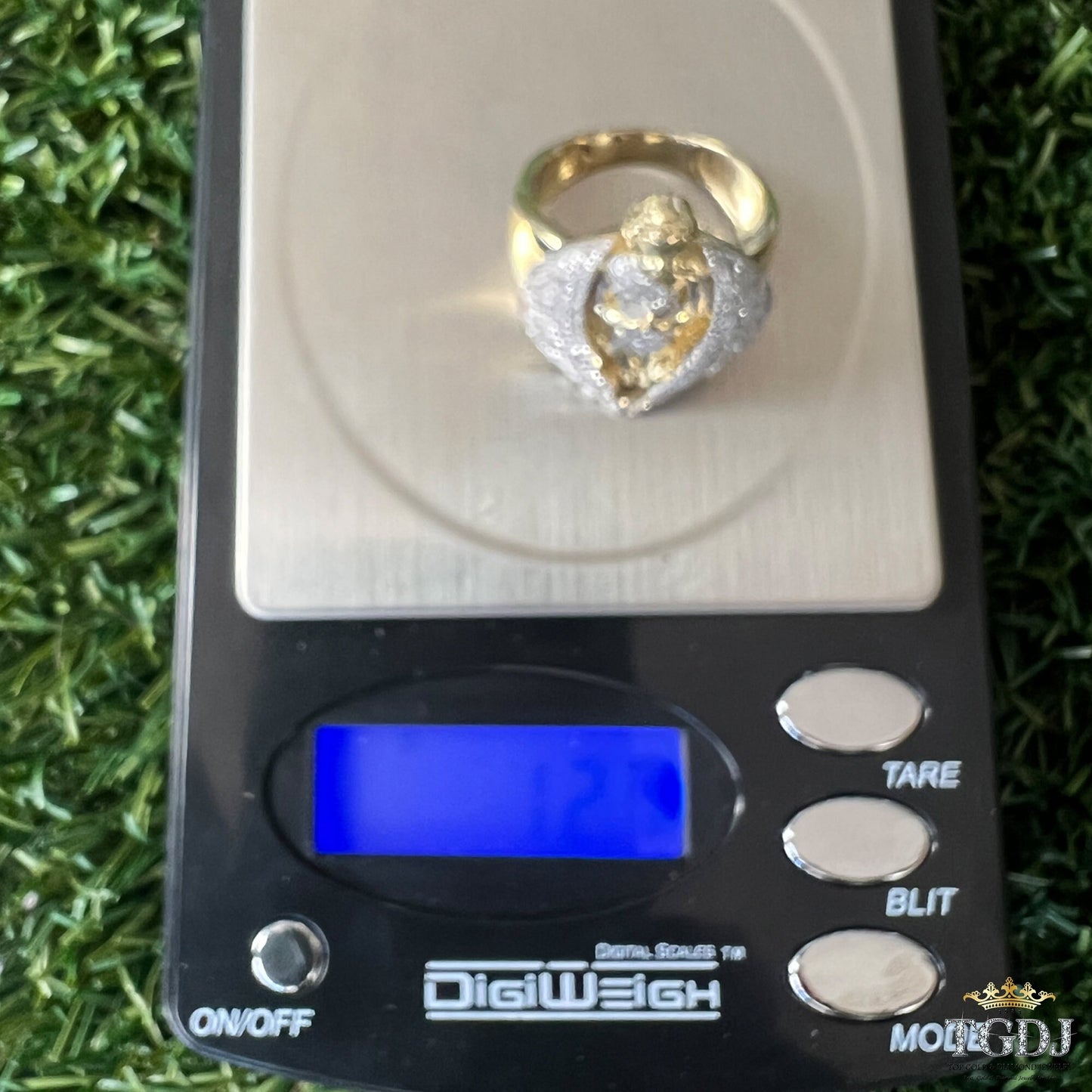 10K Solid Yellow Gold Diamond Ring for Men, Praying Angel Band Ring, Angel Signet Mens Ring, Praying Angel Ring, Statement Ring Gift for Him