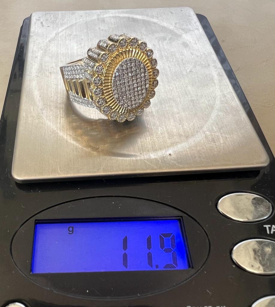 0.99 Ct Diamond Ring | 10k Gold Ring For Men | | Hip-Hop Diamond Ring | Hip-Hop Mens Diamond Ring 11.9 Grams | Big ring | Gift For Him