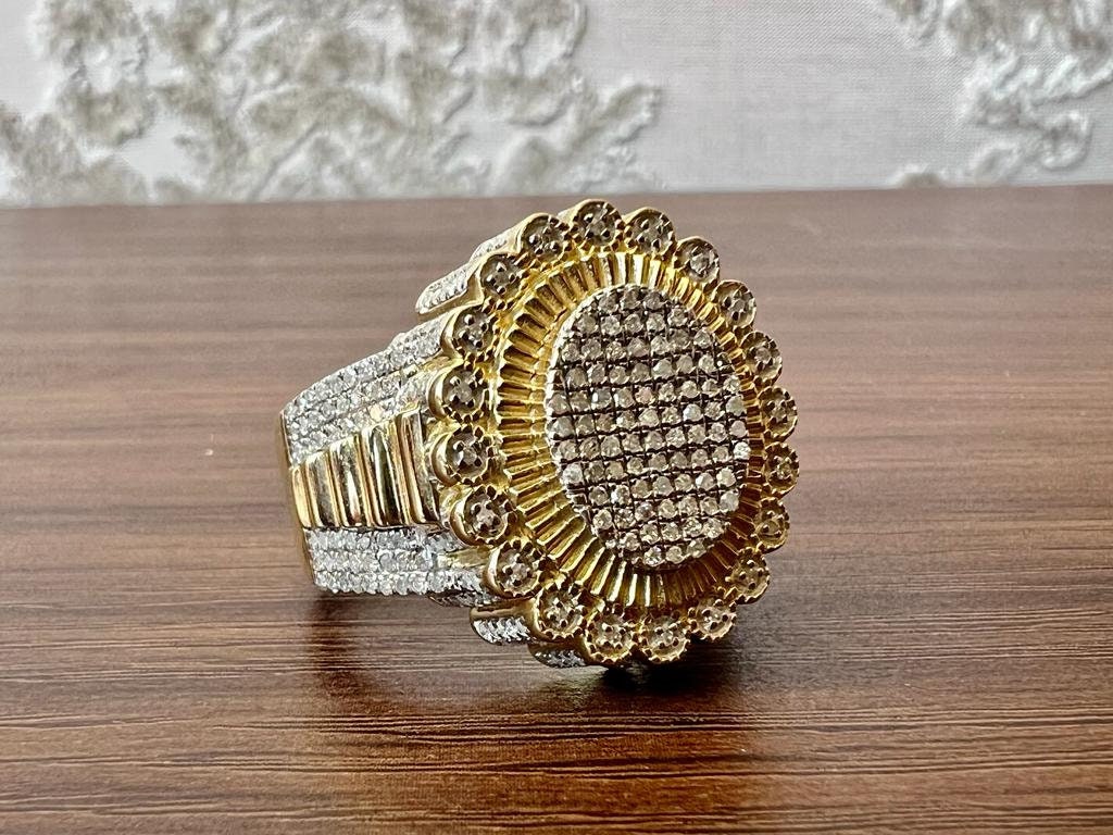 0.99 Ct Diamond Ring | 10k Gold Ring For Men | | Hip-Hop Diamond Ring | Hip-Hop Mens Diamond Ring 11.9 Grams | Big ring | Gift For Him