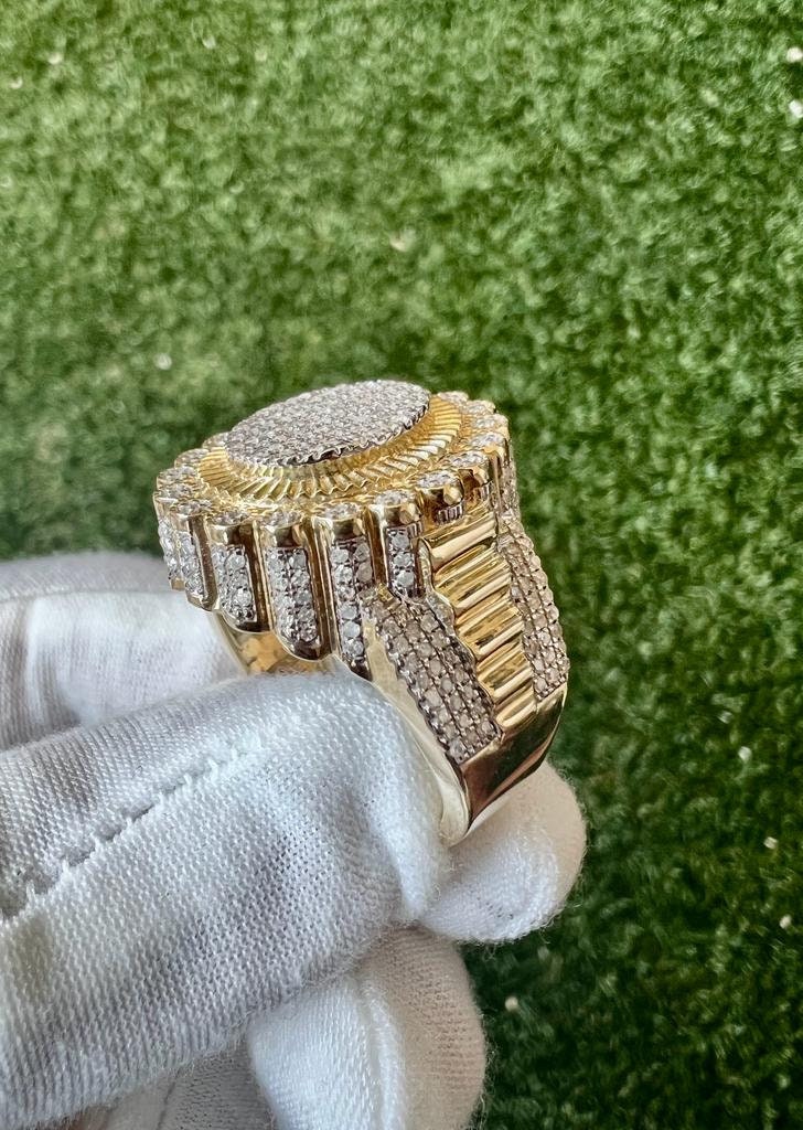 0.99 Ct Diamond Ring | 10k Gold Ring For Men | | Hip-Hop Diamond Ring | Hip-Hop Mens Diamond Ring 11.9 Grams | Big ring | Gift For Him