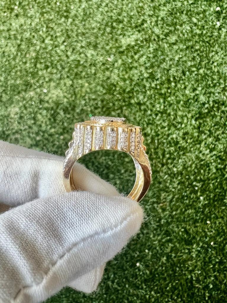 0.99 Ct Diamond Ring | 10k Gold Ring For Men | | Hip-Hop Diamond Ring | Hip-Hop Mens Diamond Ring 11.9 Grams | Big ring | Gift For Him