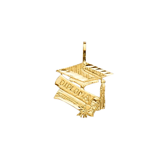 14K Yellow Gold Graduation Pendant